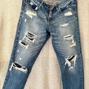 Abercrombie and Fitch boyfriend distressed jeans